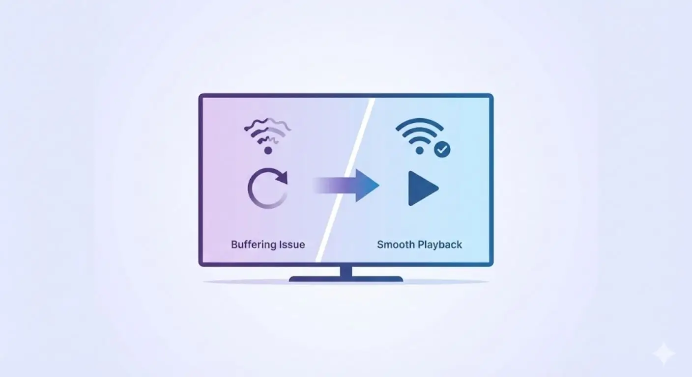 IPTV Smarters Pro buffering causé par un problème réseau ou de réglage