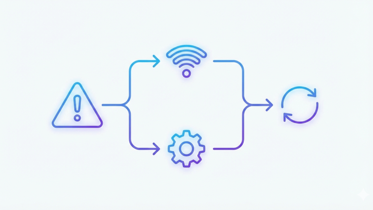 Infographie de dépannage pour problème IPTV Smarters Pro