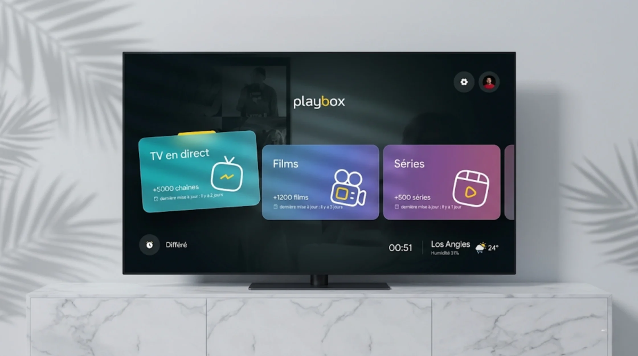 Interface IPTV France sur tous les écrans