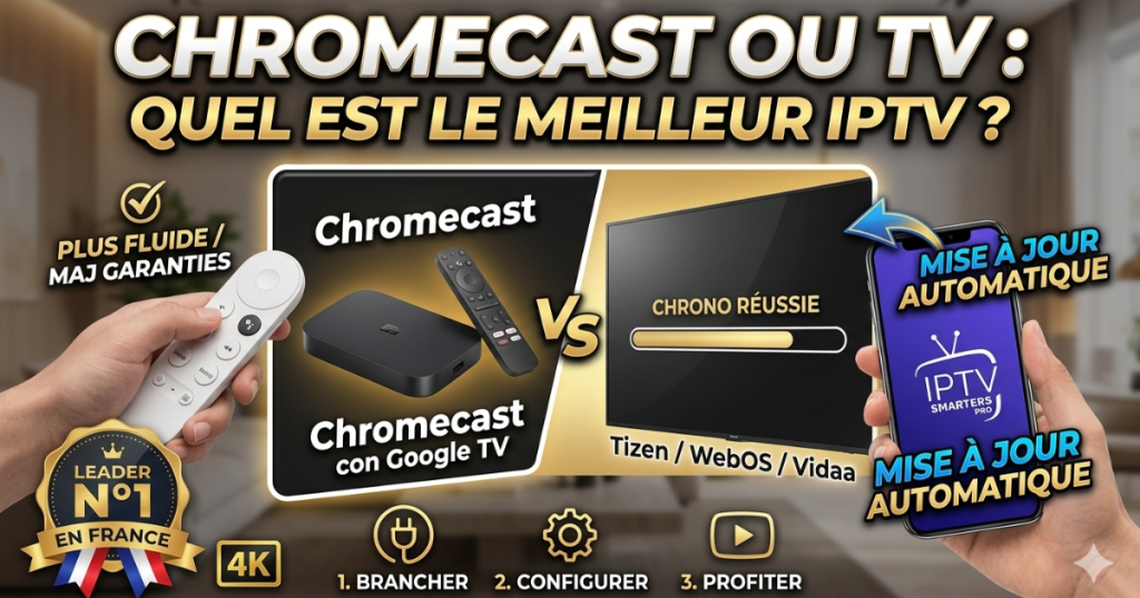 Chromecast avec Google TV vs Smart TV Natives.