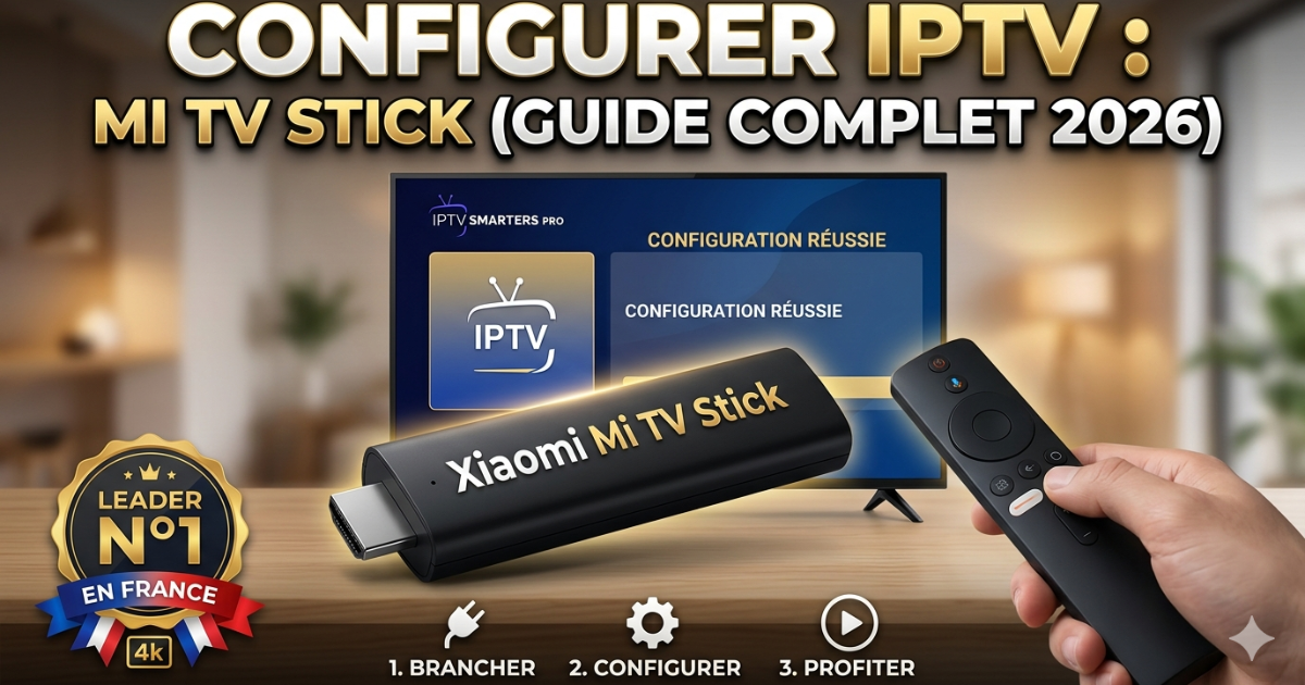 Apprenez à configurer IPTV sur Xiaomi Mi TV Stick facilement. Le guide expert du n°1 en France pour un streaming 4K stable avec IPTV Smarters Pro.